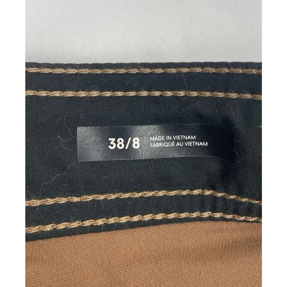 prAna Stretch Zion II Shorts Men's 38x8 Sepia Brown Hiking Cargo Outdoor Nylon